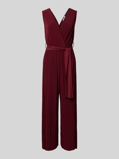 ZABAIONE Jumpsuit mit Plisseefalten Modell 'Romper' Rot 2