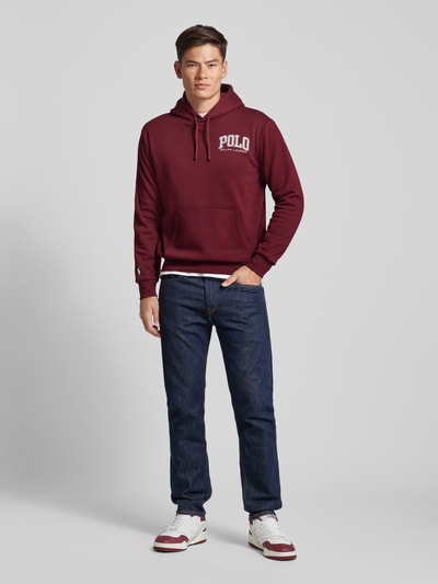 Polo Ralph Lauren Hoodie mit Känguru-Tasche Bordeaux 1