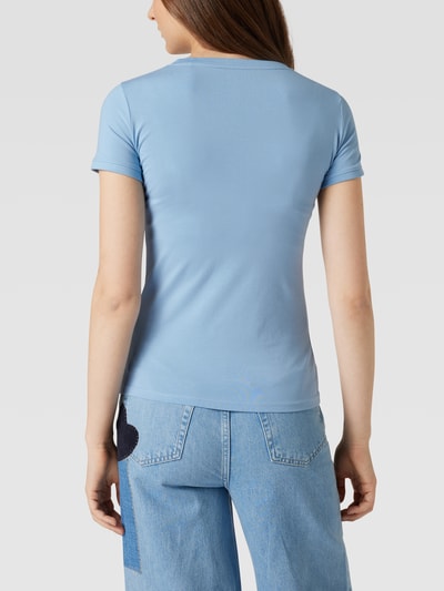 Guess T-Shirt mit Label-Patch Bleu 5