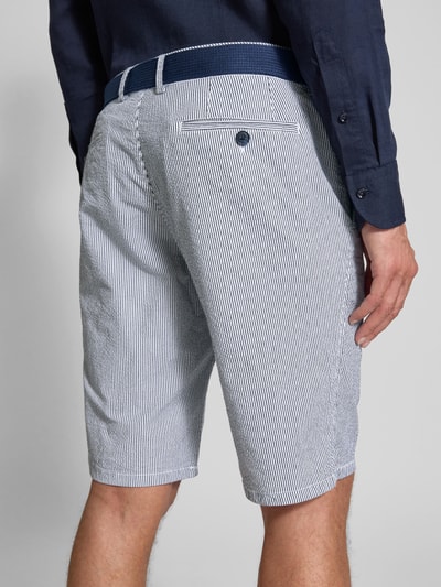 Christian Berg Men Bermudas mit Gürtel Marine 3
