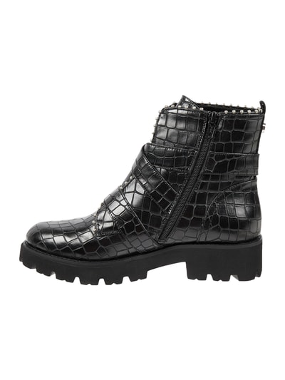 Steve Madden Boots van leer, model 'Hoofy' Zwart - 3