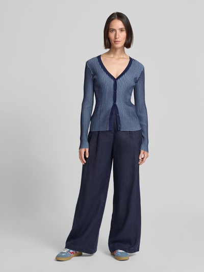 Staud Strickcardigan mit Strukturmuster Marine 1