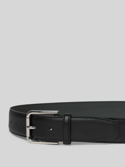 BOSS Riem van echt runderleer, model 'NAVYA' Zwart - 2