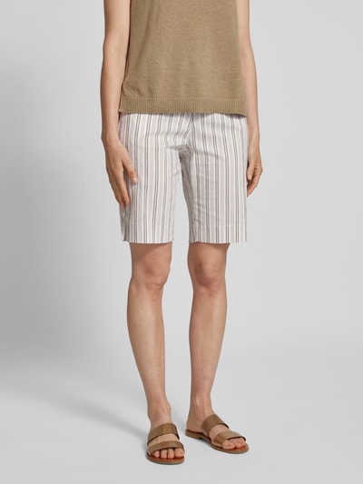 Brax Bermudas mit Paspeltaschen Modell 'MIA' Oliv 4