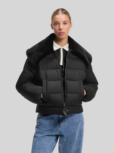 HUGO Blue Regular Fit Steppjacke mit abnehmbarem Kunstfell-Kragen Modell 'Fleuv-1_B' Black 4