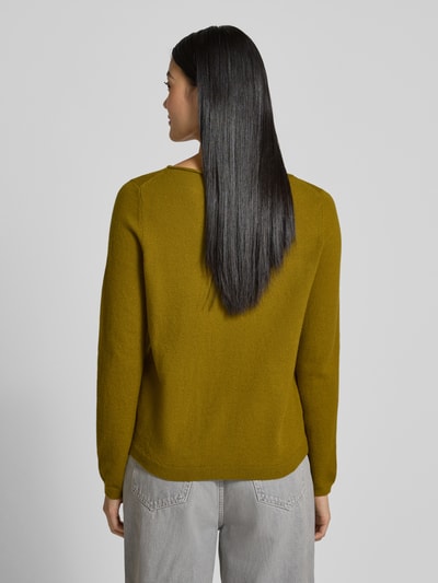 Marc O'Polo Regular Fit Strickpullover mit Schurwoll-Anteil Oliv 5