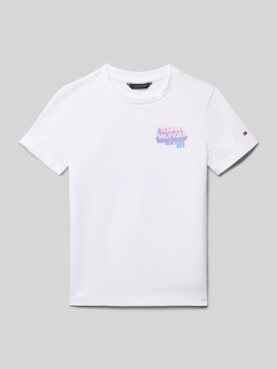 Tommy Hilfiger Teens Regular Fit T-Shirt aus reiner Baumwolle Weiss 1