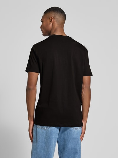 ARMANI EXCHANGE T-shirt z nadrukiem z logo Czarny 5