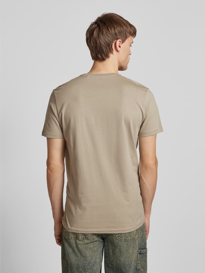 Alpha Industries T-shirt z czystej bawełny Piaskowy 5