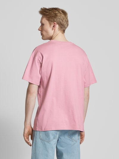 BLKVIS T-shirt met borstzak Oudroze - 5