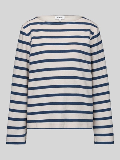 s.Oliver RED LABEL Sweatshirt mit U-Boot-Ausschnitt Hellblau 2