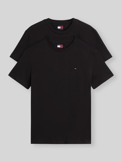 Tommy Jeans T-shirty o kroju slim fit z czystej bawełny w zestawie 2 szt. BLACK 2