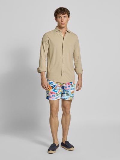 MC2 Saint Barth Vrijetijdsoverhemd met knoopsluiting, model 'AMALFI' Beige - 1