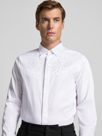 ARMANI EXCHANGE Regular fit vrijetijdsoverhemd met knoopsluiting, model 'CAMICIA' Wit - 3