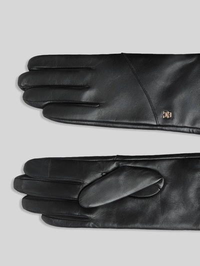 Tommy Hilfiger Handschuhe aus echtem Ziegenleder Black 3