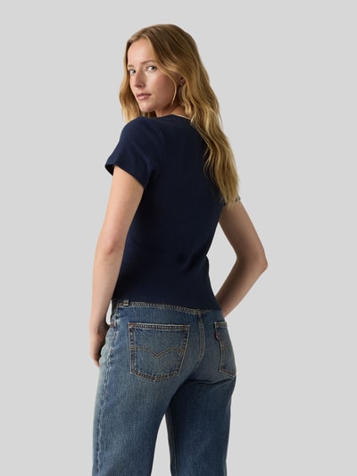Levi's® Slim Fit T-Shirt aus reiner Baumwolle Modell 'SWEETIE' Dunkelblau 5