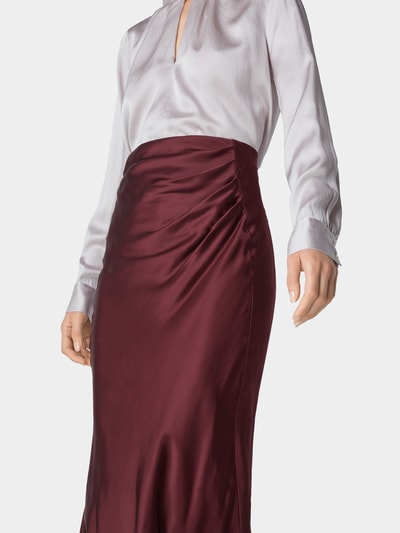 Iro Fließender Midirock Bordeaux Rot 3