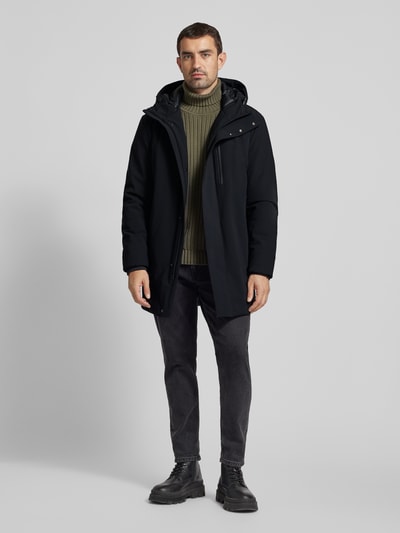 Strellson Parka mit Brusttasche Modell 'Flex Cross' Black 1