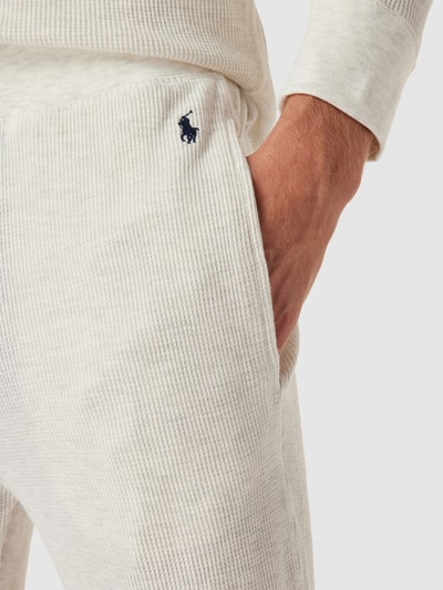 Polo Ralph Lauren Underwear Sweatbroek in gestructureerde look  Offwhite gemêleerd - 3