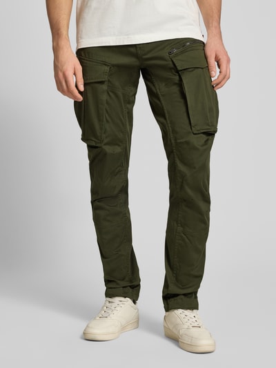 G-Star RAW Regular Tapered Fit Cargohose mit Reißverschlusstasche Oliv 4