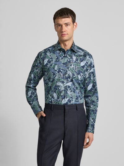 ETERNA Comfort fit zakelijk overhemd met kentkraag Groen - 4