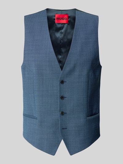 HUGO Weste mit Knopfleiste Modell 'Vin' Bleu 2