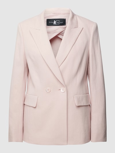 Luisa Cerano Blazer aus reinem Leinen mit Reverskragen Rose 2