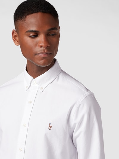 Polo Ralph Lauren Slim fit vrijetijdsoverhemd van Oxford Wit - 3