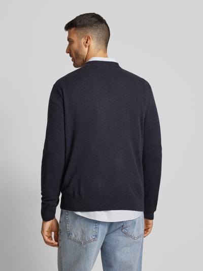 Gant Gebreide pullover van kasjmier met ronde hals Marineblauw - 5