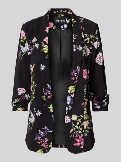 Pieces Regular fit blazer met 3/4-mouwen, model 'BOSELLA' Zwart - 2