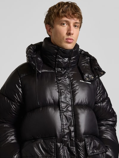 Pegador Kurtka pikowana z kieszeniami z patką i logo Czarny 3