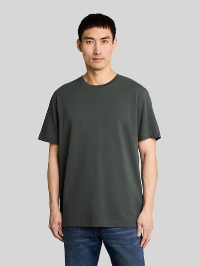 Tom Tailor Relaxed Fit T-Shirt aus Baumwoll-Mix Oliv 4