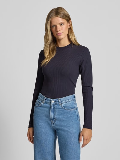 Marc O'Polo Denim Slim Fit Langarmshirt aus Baumwoll-Mix Marine 4