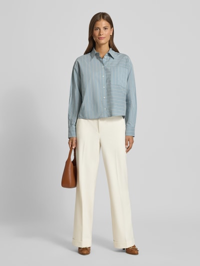 Cambio Stoffen broek met Franse steekzakken, model 'GRACE' Ecru - 1