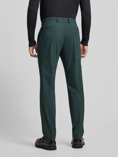 s.Oliver BLACK LABEL Tapered fit pantalon met persplooien Groen - 5