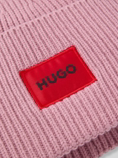 HUGO Muts van scheerwolmix, model 'SAFFA' Mauve - 4