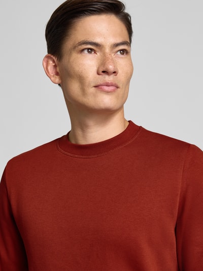 MCNEAL Regular Fit Sweatshirt aus Baumwoll-Mix mit Rundhalsausschnitt Dunkelrot 3