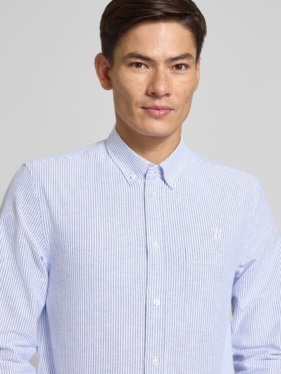 Wood Wood Regular Fit Freizeithemd mit Button-Down-Kragen Modell 'Adam' Hellblau 3