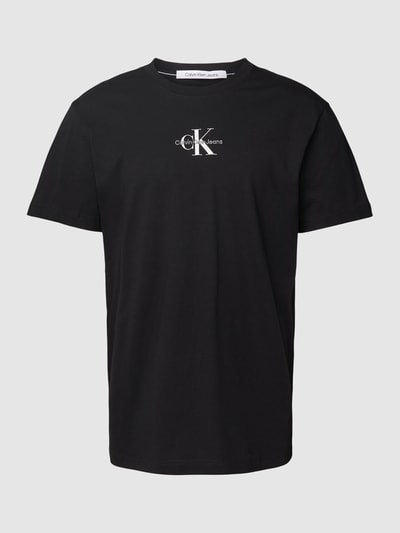 Calvin Klein Jeans Regular Fit T-Shirt mit Label-Detail Black 2