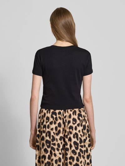 Only Slim Fit T-shirt aus reiner Baumwolle Modell 'ELINA' Black 5