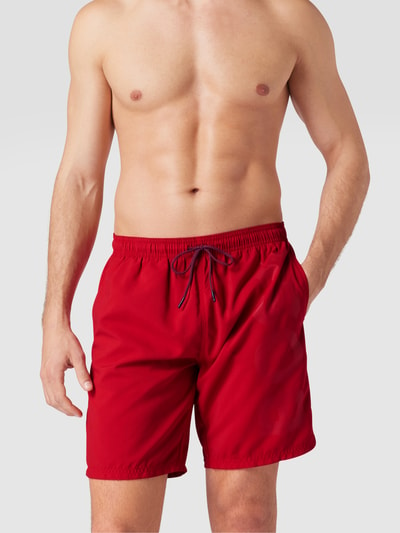 BOSS Badehose mit Eingrifftaschen Modell 'Orca' Rot 1