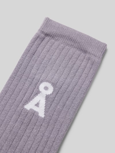 Armedangels Socken mit Logo-Detail Modell 'SAAMUS' Flieder 2