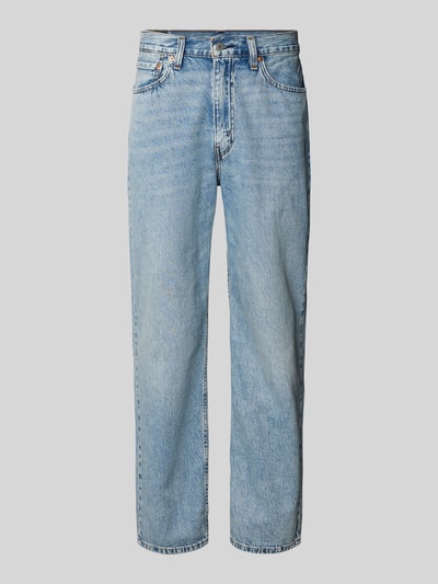Productfoto, jeans met lichtblauwe kleur, recht model van puur katoen, 5-pocketmodel, knoop- en ritssluiting, Levi's® heren jeans, bandwijdte maat 32/32: 42 cm, binnenbeenlengte: 77 cm