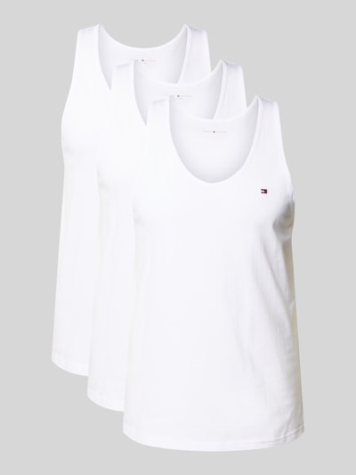Tommy Hilfiger Regular fit tanktop van puur katoen Wit - 1