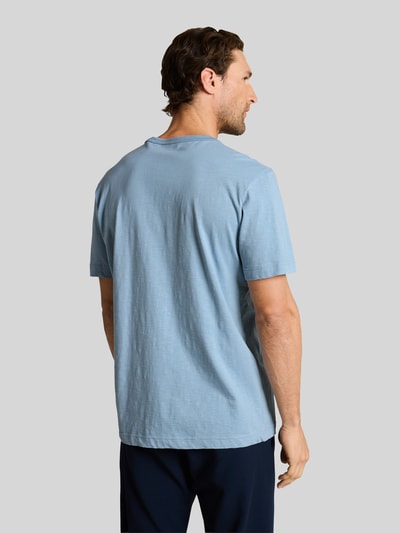Tom Tailor Regular Fit T-Shirt aus reiner Baumwolle Rauchblau 5