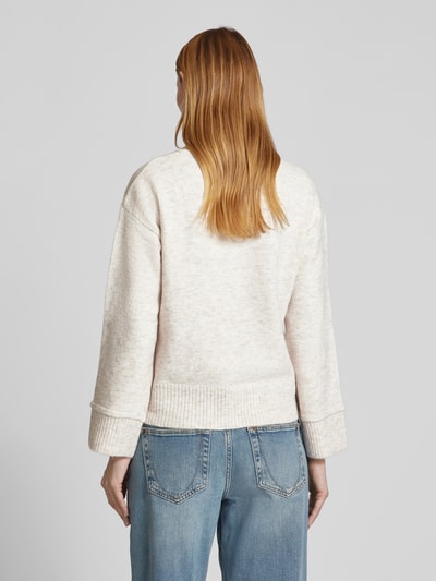 FREE/QUENT Strickpullover mit gerippten Abschlüssen Modell 'MULLE' Offwhite 5