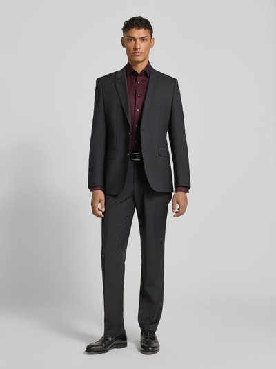 OLYMP Modern Fit Business-Hemd mit Kentkragen Bordeaux 1