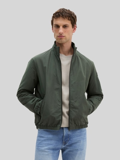 Marc O'Polo Regular Fit Blouson aus Baumwoll-Mix mit Stehkragen Oliv 4