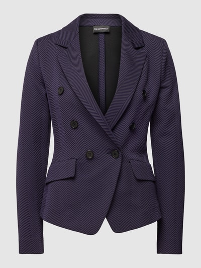 Emporio Armani Blazer mit Strukturmuster Marine 2