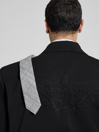 VETEMENTS Relaxed Fit Sakko aus Woll-Mix Black 3